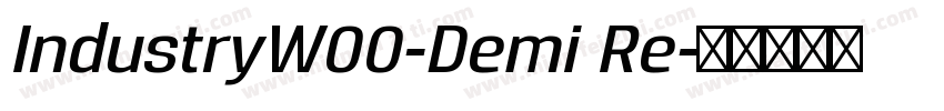 IndustryW00-Demi Re字体转换